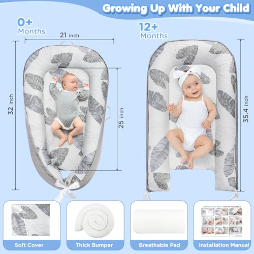 URMYWO Baby Lounger For Newborn & 0-24 Months